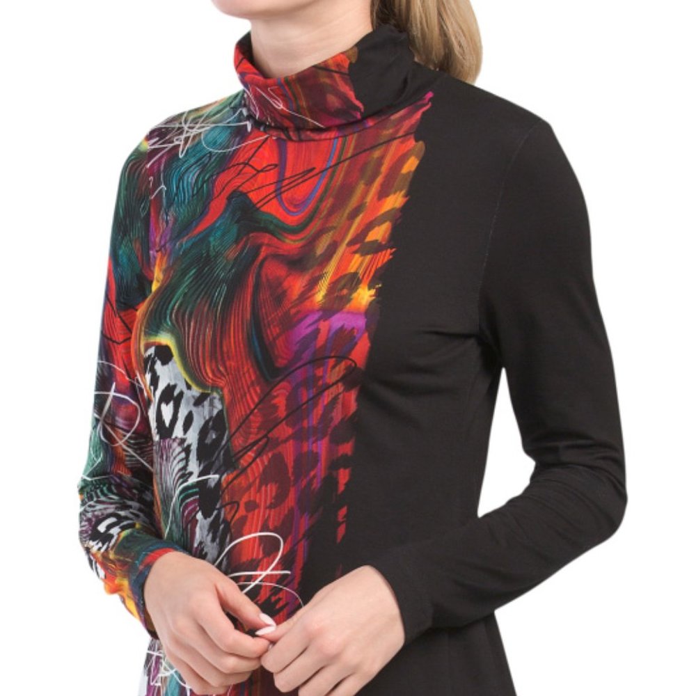 SNO SKINS Made In Usa Printed Ski Baselayer Top - M
